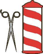 barber logo for decoration