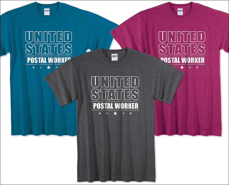 Photo of T-Shirts for Postal Workers and Rural Letter Carriers.