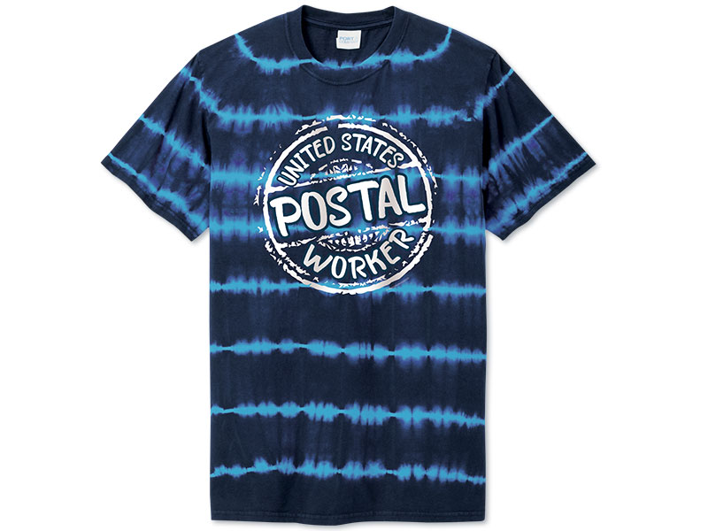 Photo of Tie-Dyed Tee for Postal Workers and Rural Letter Carriers.
