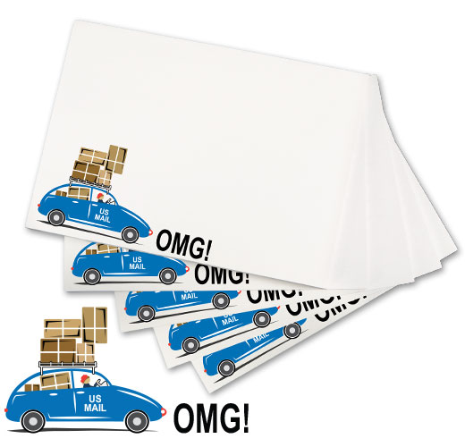 Photo of Sticky Notes for Postal Workers and Rural Letter Carriers.