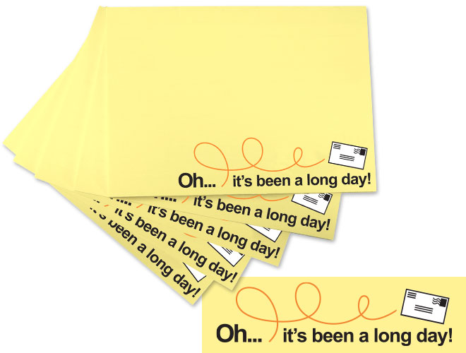 Photo of Sticky Notes for Postal Workers and Rural Letter Carriers from Modern Process Company.