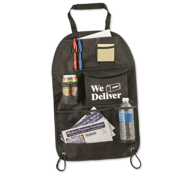 Photo of Car Seat Organizer for Postal Workers and Rural Letter Carriers from Modern Process Company.