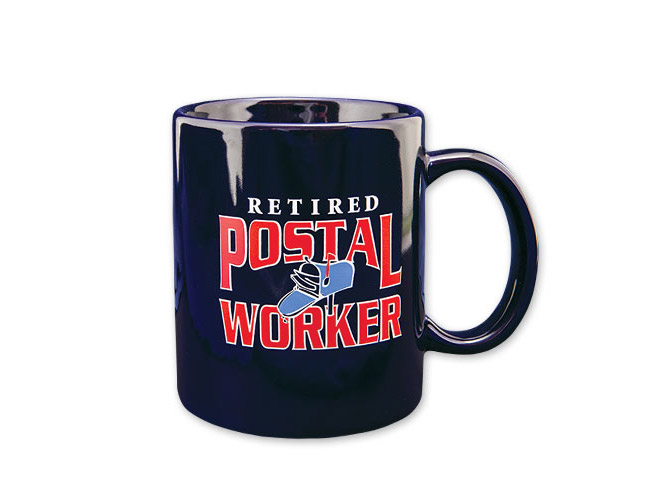 Photo of Retirement Mug for Postal Workers and Rural Letter Carriers from Modern Process Company.