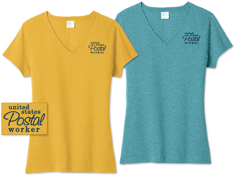 Ladies V-Neck Tees for Postal Workers and Rural Letter Carriers from ...
