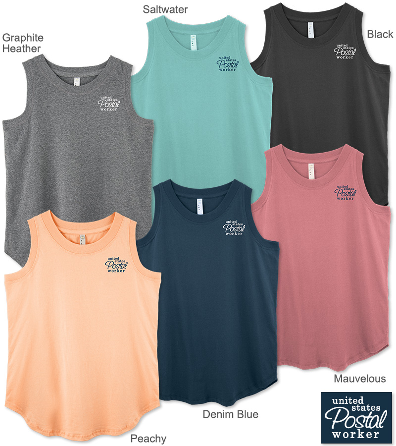 Photo of Ladies No Reveal Tanks for Postal Workers and Rural Letter Carriers.