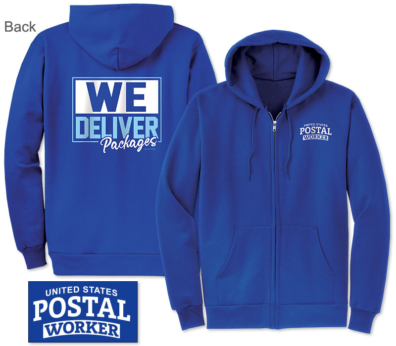 Photo of Zip Hoodie Sweatshirt for Postal Workers and Rural Letter Carriers from Modern Process Company.