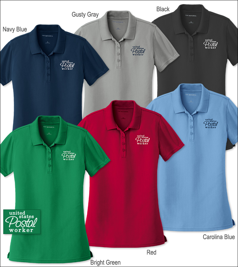 Photo of Ladies Tek Polos for Postal Workers and Rural Letter Carriers from Modern Process Company.