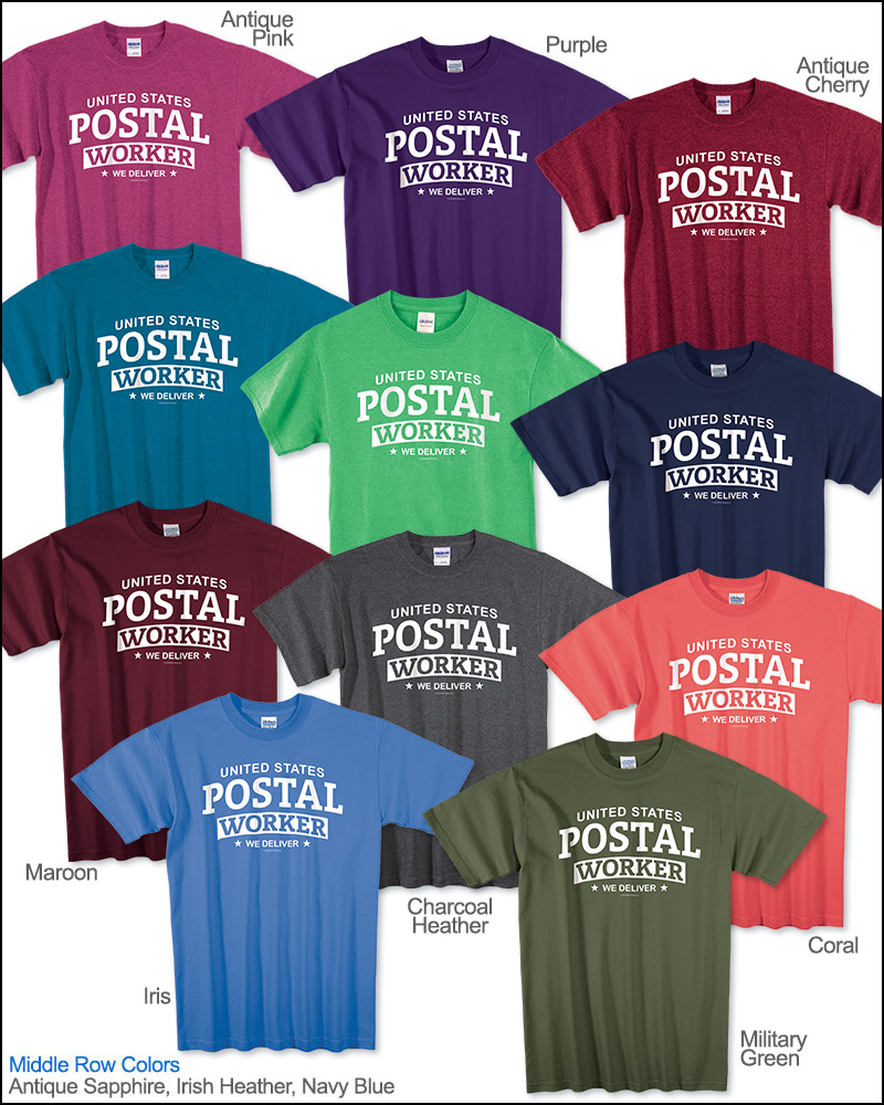 Photo of T-Shirts for Postal Workers and Rural Letter Carriers.