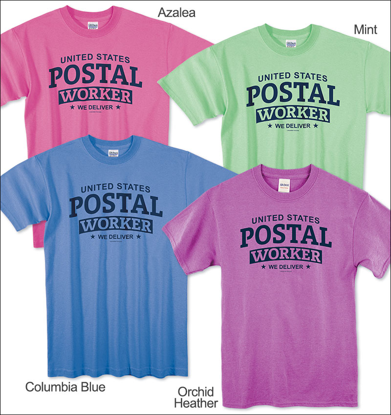 Photo of T-Shirts for Postal Workers and Rural Letter Carriers.