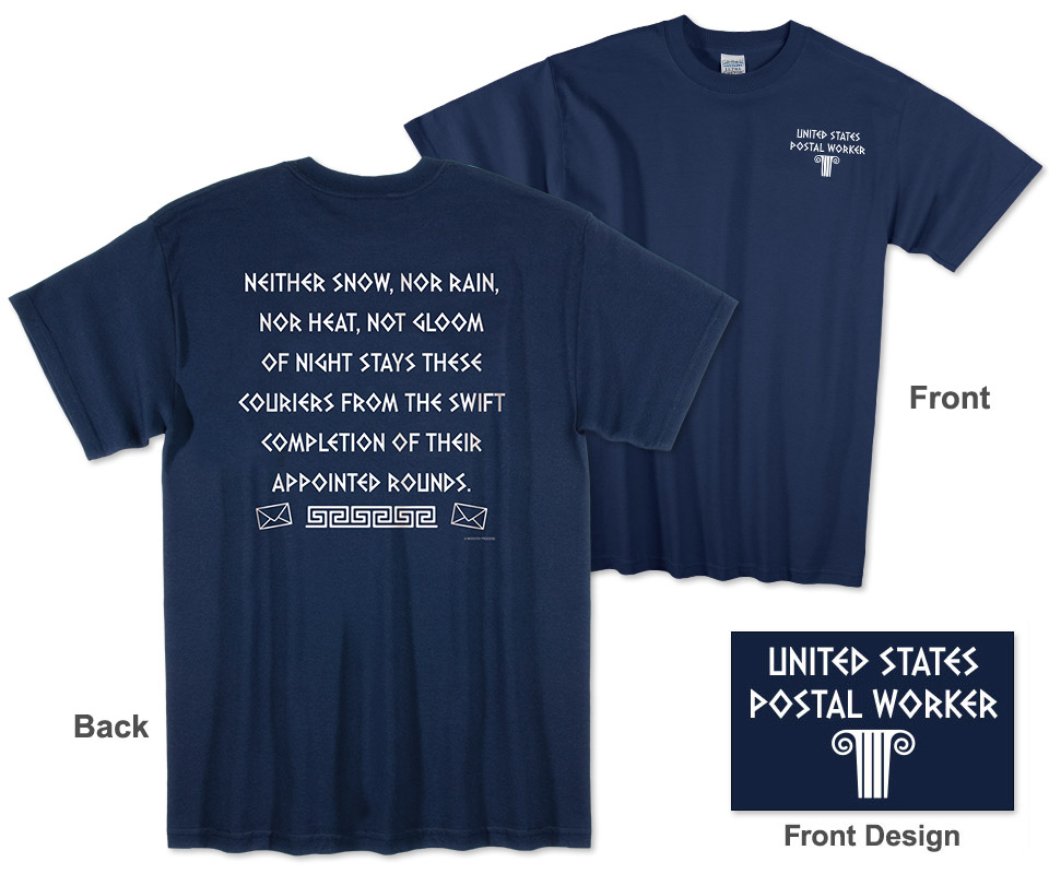 Photo of T-Shirt for Postal Workers and Rural Letter Carriers.