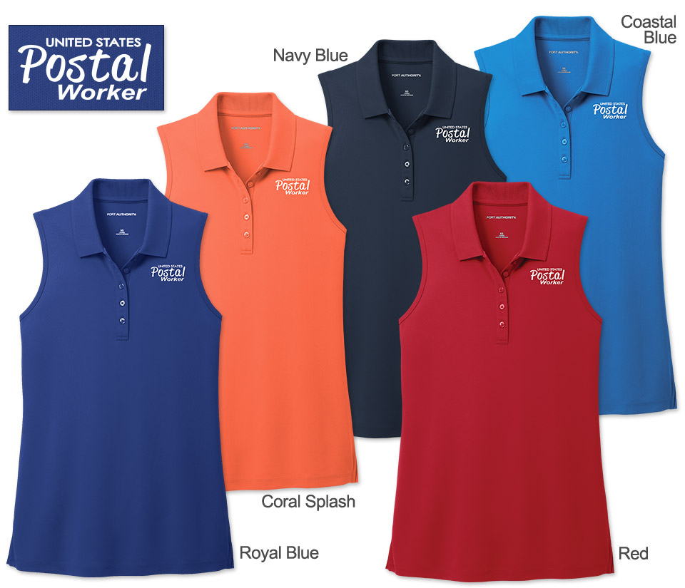 Photo of Ladies Sleeveless Polos for Postal Workers and Rural Letter Carriers.