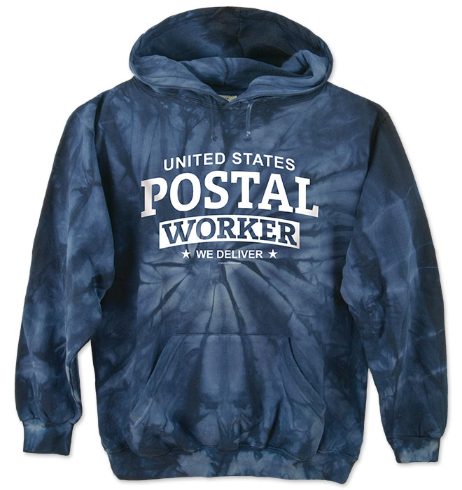 Photo of Tie-Dyed Hoodie for Postal Workers and Rural Letter Carriers from Modern Process Company.