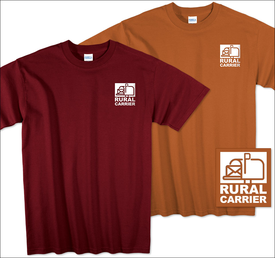 Photo of T-Shirts for Postal Workers and Rural Letter Carriers.