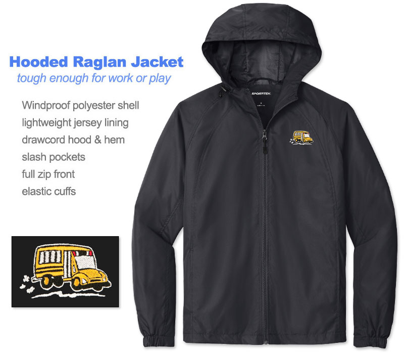 Photo of Hooded Raglan Jacket for School Bus Drivers and School Transportation Professionals.