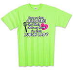 Photo of Lunch Lady Neon Green T-Shirt from Modern Process Company