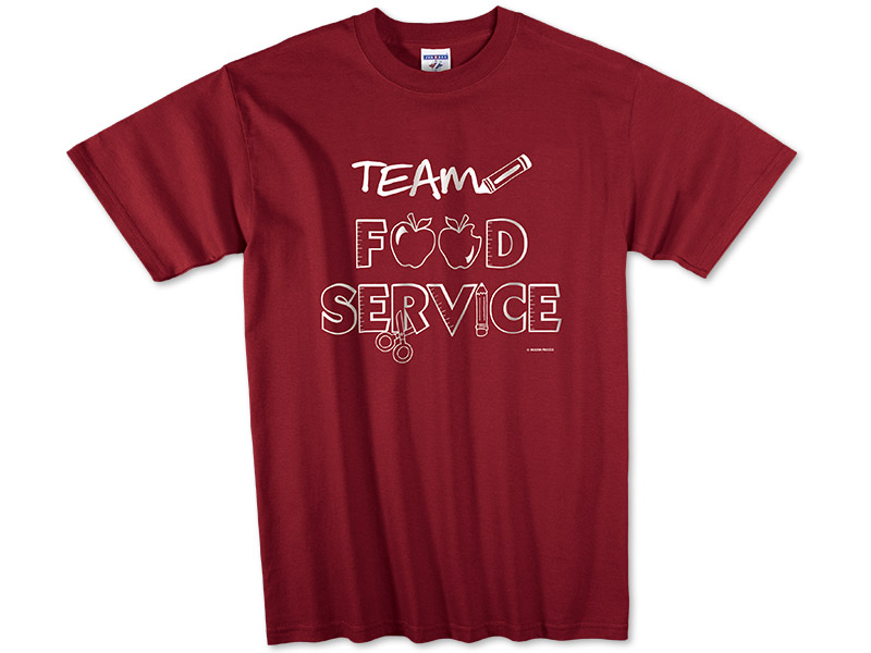 School Cafeteria Wear TShirt for School Cooks from Modern Process Company