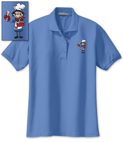 Photo of Ladies Polo for School Cafeteria Workers, School Cooks and everyone in the School Kitchen.