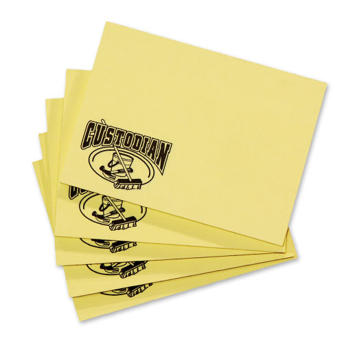 Photo of Sticky Notes for School Custodians.