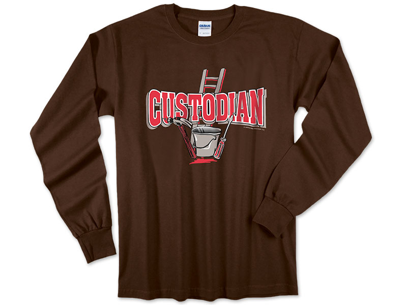 Photo of Long Sleeve T-Shirt for School Custodians.
