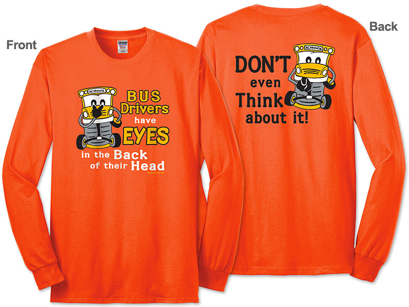 Photo of Long Sleeve Tee for School Bus Drivers and School Transportation Professionals.